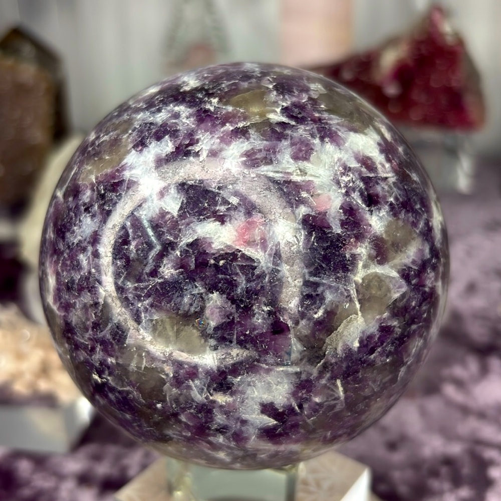 Lepidolite Sphere